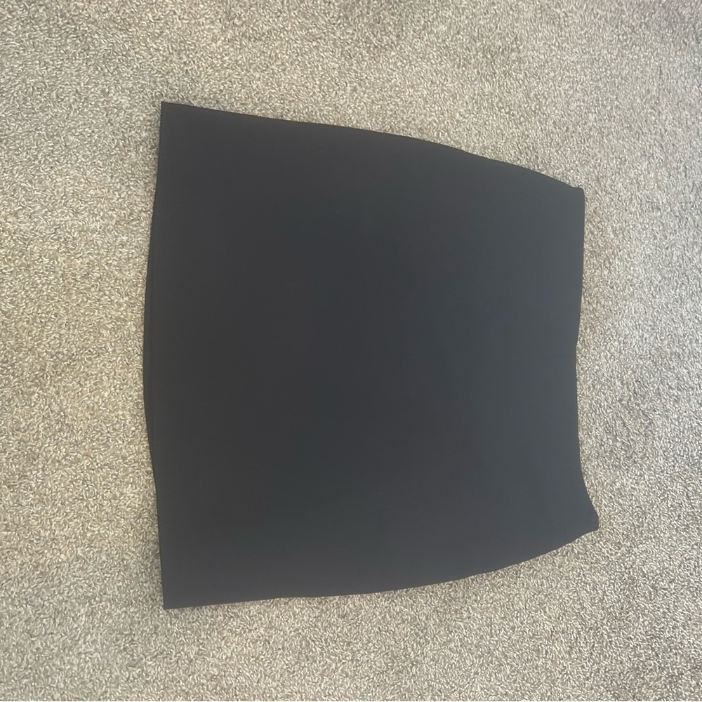 Black mini skirt
